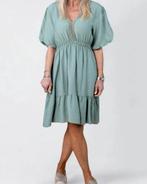 Groen jurkje 1x gedragen maar te lang voor mij., Kleding | Dames, Jurken, Maat 38/40 (M), Ophalen of Verzenden, Zo goed als nieuw