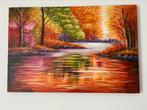 Twee handgeschilderde schilderijen, Antiek en Kunst, Ophalen of Verzenden