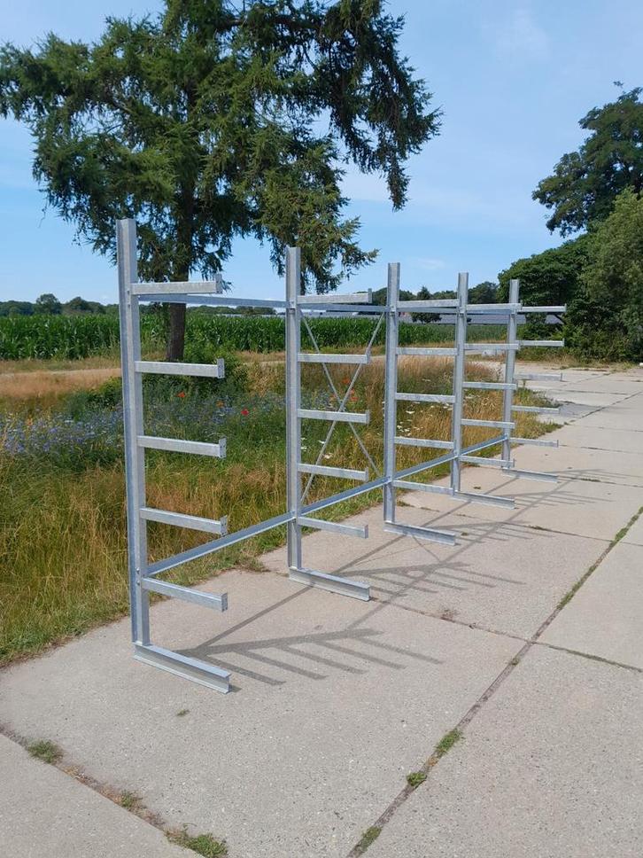 Draagarmstelling enkelzijdig magazijnstelling gegalvaniceerd, Zakelijke goederen, Kantoor en Winkelinrichting | Magazijn, Stelling en Opslag