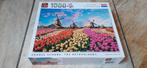 Puzzel 1000 stukjes. Zaanse schans.  Bollenvelden, Ophalen of Verzenden, 500 t/m 1500 stukjes, Zo goed als nieuw, Legpuzzel