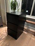 IKEA MALM ladekast 3 lades, zwartbruin, 40x78cm, Huis en Inrichting, Ophalen, Minder dan 50 cm, Zo goed als nieuw, 3 of 4 laden