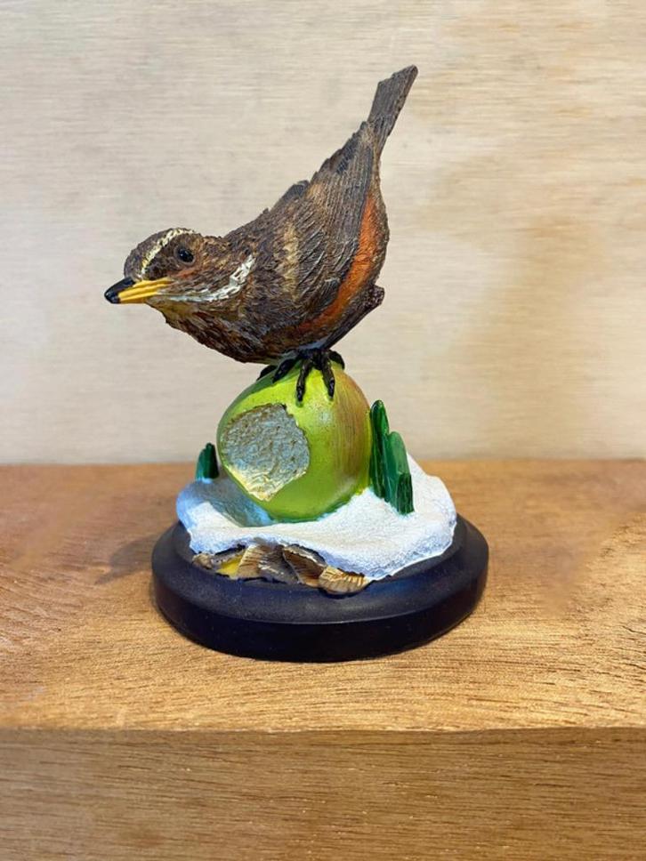 Koperwiek vogelbeeldjes van het merk Bradford Exchange, Antiek en Kunst, Curiosa en Brocante, Ophalen of Verzenden