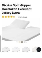 Swiss Sense hoeslaken splittopper 160 x 200-220, Tweepersoons, Ophalen of Verzenden, Zo goed als nieuw, Wit