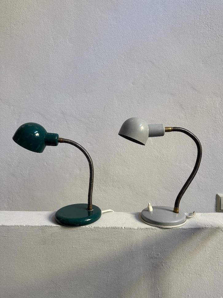Vintage metalen bureaulamp jaren 50, Antiek en Kunst, Antiek | Lampen, Ophalen