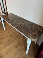 Tafel met marmer blad, Huis en Inrichting, Ophalen, Gebruikt, 150 tot 200 cm, Rechthoekig