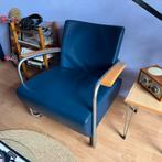 Leuke vintage lederen fauteuil, Huis en Inrichting, Fauteuils, Ophalen, 90's, Onbekend, Onbekend