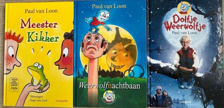 Paul van Loon boeken: Meester Kikker, Weerwolfnachtbaan, Dol, Boeken, Kinderboeken | Jeugd | onder 10 jaar, Zo goed als nieuw