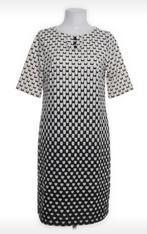 King Louie Jurk M Zwart Wit Grafische Print, Kleding | Dames, Maat 38/40 (M), Verzenden, Zwart, Zo goed als nieuw