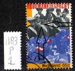 Nederland nr. 1183P1 Kiesrecht Plaatfout gestempeld, Postzegels en Munten, Postzegels | Nederland, Ophalen of Verzenden, Na 1940