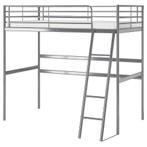 IKEA Svarta Hoogslaper met bureau zonder matras., Huis en Inrichting, Slaapkamer | Stapelbedden en Hoogslapers, Ophalen, Gebruikt