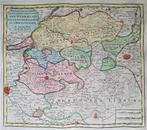 Limburg. Lande van Overmaaze, Valkenburg, Hertogenrade 1754, Boeken, Atlassen en Landkaarten, Voor 1800, Overige typen, Ophalen of Verzenden