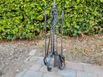nieuwstaat antiek vintage gietijzeren openhaard set, Ophalen of Verzenden