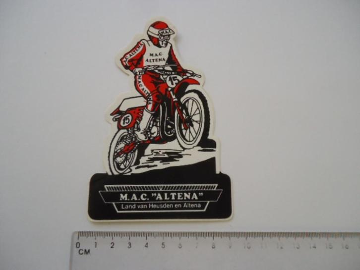 sticker oud MAC ALTENA Land van Heusden en Altena motorcross, Verzamelen, Stickers, Zo goed als nieuw, Bedrijf of Vereniging, Verzenden