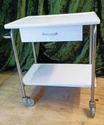 Vintage trolley tafeltje, Huis en Inrichting, Tafels | Sidetables, Gebruikt, 50 tot 100 cm, Ophalen of Verzenden, 25 tot 50 cm