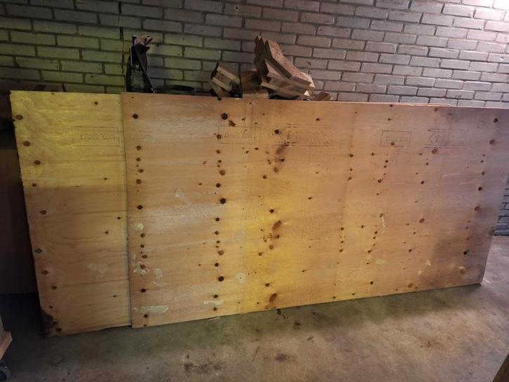 Gebruikte Underlayment Platen - 5 stuks, Doe-het-zelf en Verbouw, Hout en Planken, Gebruikt, Plank, Overige houtsoorten, 200 tot 250 cm