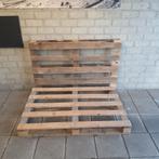 Leuke tuinbank van pallets, Tuin en Terras, Tuinbanken, Ophalen, Zo goed als nieuw, Hout
