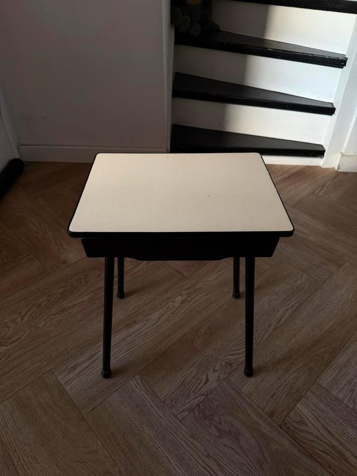 Uniek Vintage Nachtkastje, Huis en Inrichting, Slaapkamer | Nachtkastjes, Gebruikt, Minder dan 45 cm, Ophalen