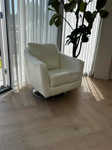 Witte draai fauteuil