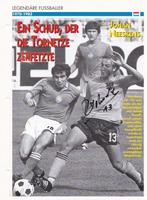 JOHAN NEESKENS ECHTE HANDTEKENING Barcelona Ajax Amsterdam, Verzenden, Zo goed als nieuw, Ajax, Spelerskaart