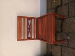 4 teakhouten stoelen., Ophalen, Gebruikt, Bruin