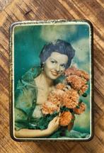 Vintage Blikje met Dame, Ophalen of Verzenden