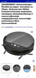 Robotstofzuiger met dweilfunctie. Silvercrest. Als nieuw, Ophalen of Verzenden, Zo goed als nieuw, Minder dan 1200 watt, Robotstofzuiger