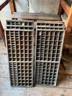 6 bijzondere, originele en zeldzame antieke LETTERBAKKEN, Huis en Inrichting, Ophalen, Gebruikt, 1 of 2 laden, 50 tot 100 cm