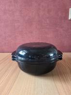 Whirlpool zwarte magnetron stoofbakje, Ophalen of Verzenden, Zo goed als nieuw, Gietijzer