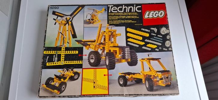 Lego set 8090, Techniek Konstruktie-doos, Kinderen en Baby's, Speelgoed | Duplo en Lego, Gebruikt, Lego, Complete set, Ophalen of Verzenden