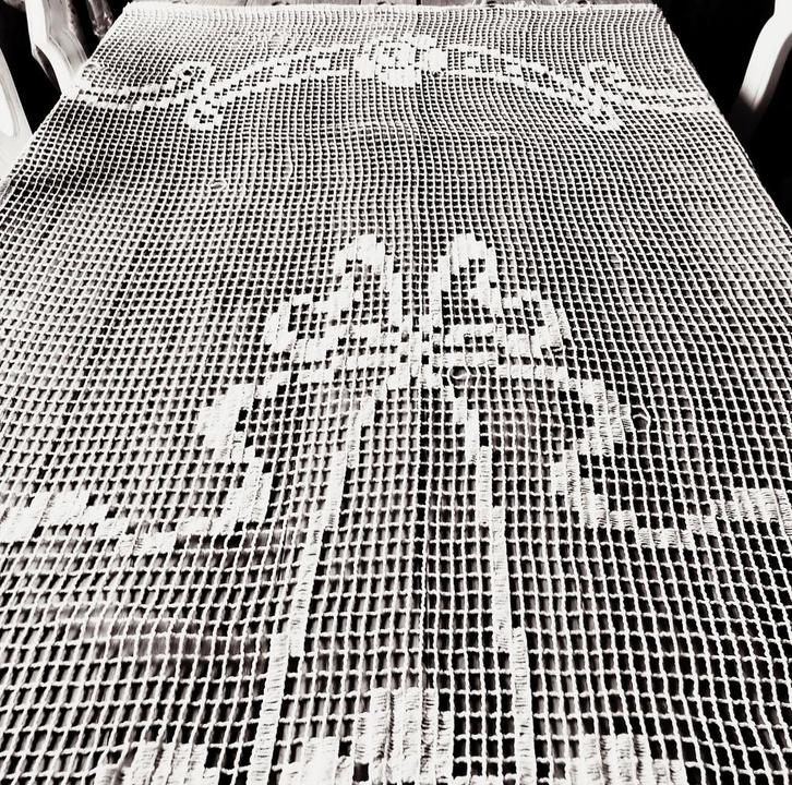 Antiek Frans gordijn, Antiek en Kunst, Antiek | Kleden en Textiel, Ophalen of Verzenden