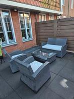 Mooie wicker loungeset - 4 zitplaatsen, 4 zitplaatsen, Gebruikt, Ophalen of Verzenden, Bank