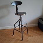 Barkruk staal, Huis en Inrichting, Barkrukken, Ophalen, Gebruikt, In hoogte verstelbaar, 60 tot 90 cm