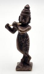 988. Bronzen beeldje Krishna, Zuidoost-Azië, Antiek en Kunst, Kunst | Beelden en Houtsnijwerken, Ophalen of Verzenden