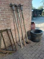 3 bouwstempels 3 steigerbokken  en 4 grote pvc specikuipen., Ophalen, Zo goed als nieuw, Overige typen, Minder dan 2 meter