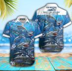 Blauw haaien overhemd heren mannen shirt hawaii party vissen, Nieuw, Blauw, Verzenden