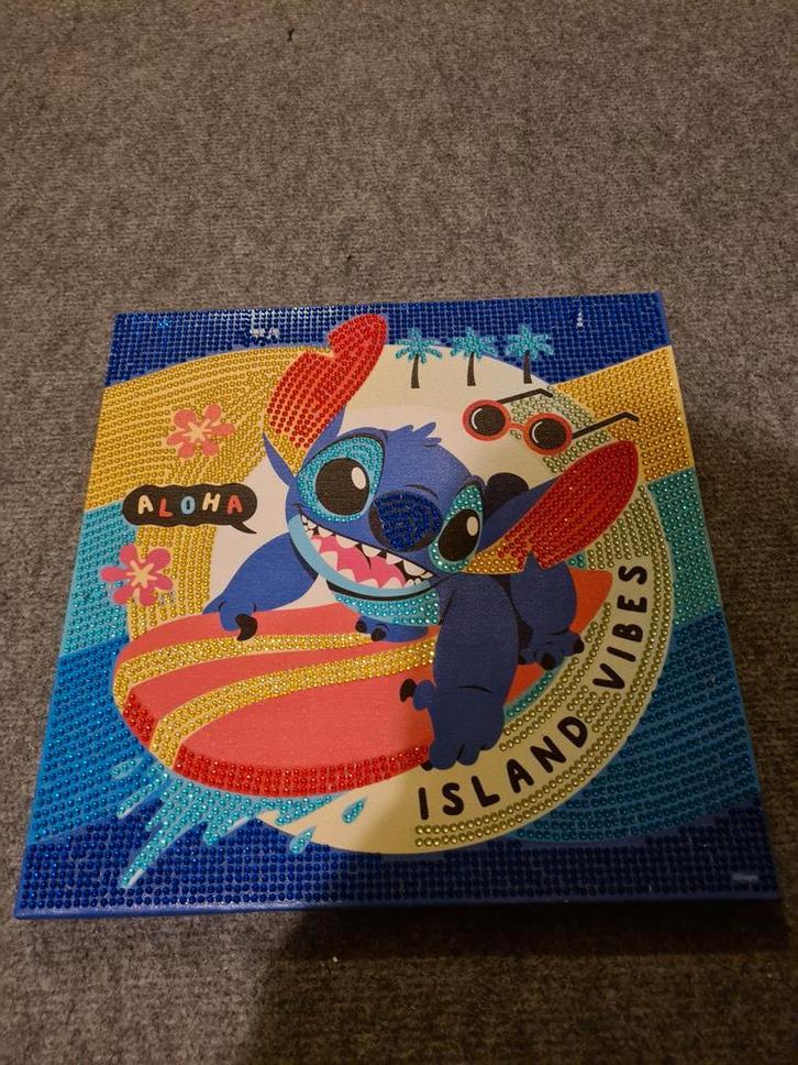 Stitch Diamond Painting, Verzamelen, Disney, Zo goed als nieuw, Plaatje of Poster, Overige figuren, Ophalen