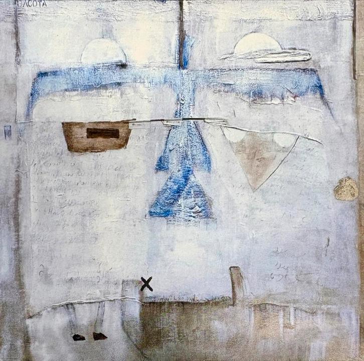 Poioumen - Onder Arendsvleugels - Groot Formaat, Antiek en Kunst, Kunst | Schilderijen | Klassiek, Ophalen