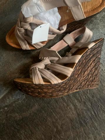 Kurkzolen Sandalen Maat 38 - Hout Look beschikbaar voor biedingen