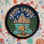 Happy Camper patch badge opstrijk plaatje embleem applicatie, Nieuw, Overige applicaties, Verzenden