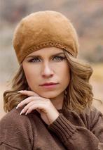 ALPACA BARET van INCA DREAM 🦙 One size Camel 🦙 GEVOERD, Ophalen of Verzenden, Zo goed als nieuw, One size fits all