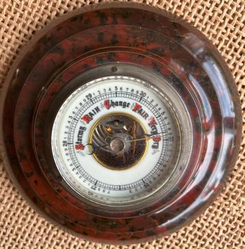 Antieke stenen barometer Engels ca. 1940-50 beschikbaar voor biedingen