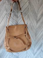 Claudia Sträter Leren schoudertas Beige, Sieraden, Tassen en Uiterlijk, Tassen | Damestassen, Ophalen of Verzenden, Gebruikt, Beige