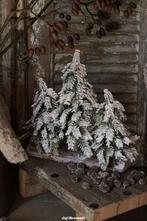 Drie nobilisboompjes op boomstam, Huis en Inrichting, Woonaccessoires | Overige, Www.jufbrocante.nl, Www.jufbrocante.nl, Nieuw