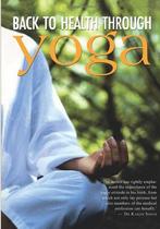Back to Health through Yoga Ramesh Bijlani  BRANDNIEUW BOEK, Nieuw, Verzenden