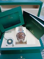 NIEUW!! ROLEX DATEJUST 41 CHOCO JUBILEE ROSÉ GOUD STAAL, Ophalen, Rolex, Polshorloge, Nieuw