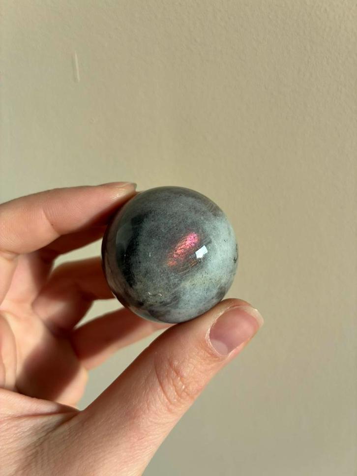 Labradoriet bol, Sieraden, Tassen en Uiterlijk, Edelstenen, Zo goed als nieuw, Ophalen of Verzenden