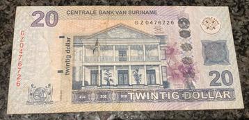 🇸🇷 SURINAME 20 dollar 2️⃣0️⃣1️⃣2️⃣ GZ Replacement RR ! beschikbaar voor biedingen