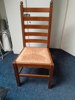 Mooie stoel met biezen zitting, zithoogte 46 cm., Ophalen, Zo goed als nieuw, Bruin, Eén
