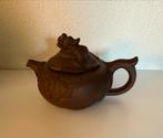 Antieke Chinese theepot met drakenmotief, Ophalen of Verzenden