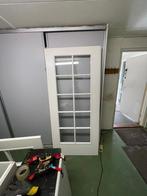 Set en suite deuren met glas – 2 stuks – klassiek wit, Ophalen, Gebruikt, Binnendeur, Glas